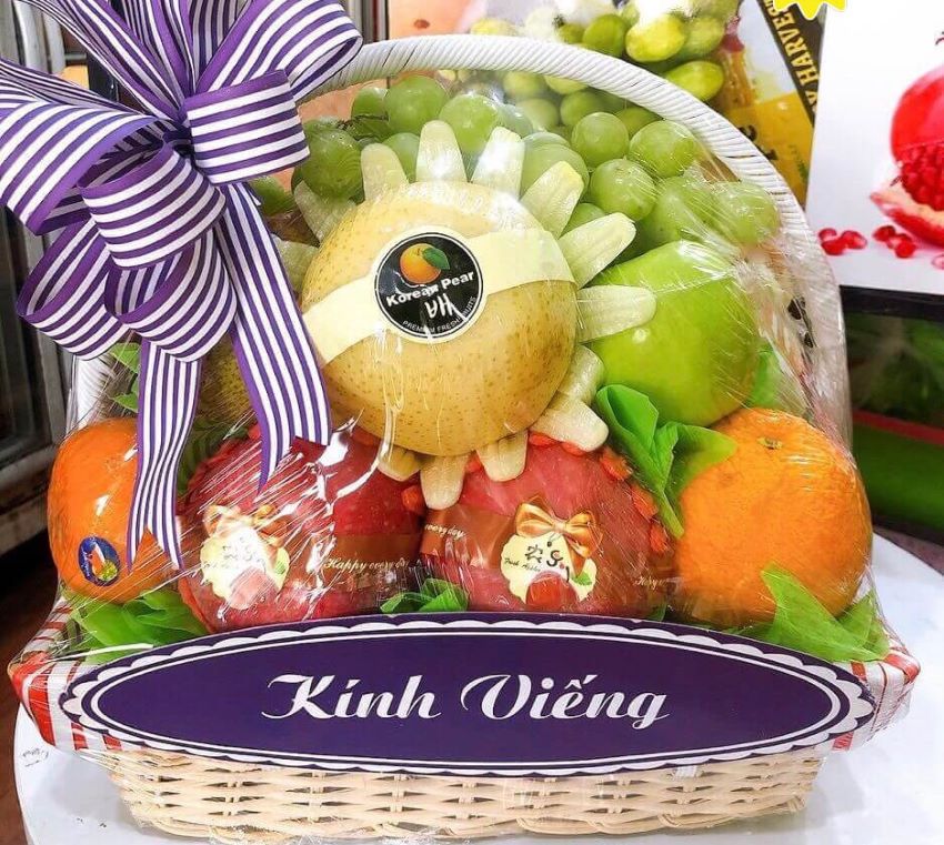 Giỏ trái cây viếng đám tang